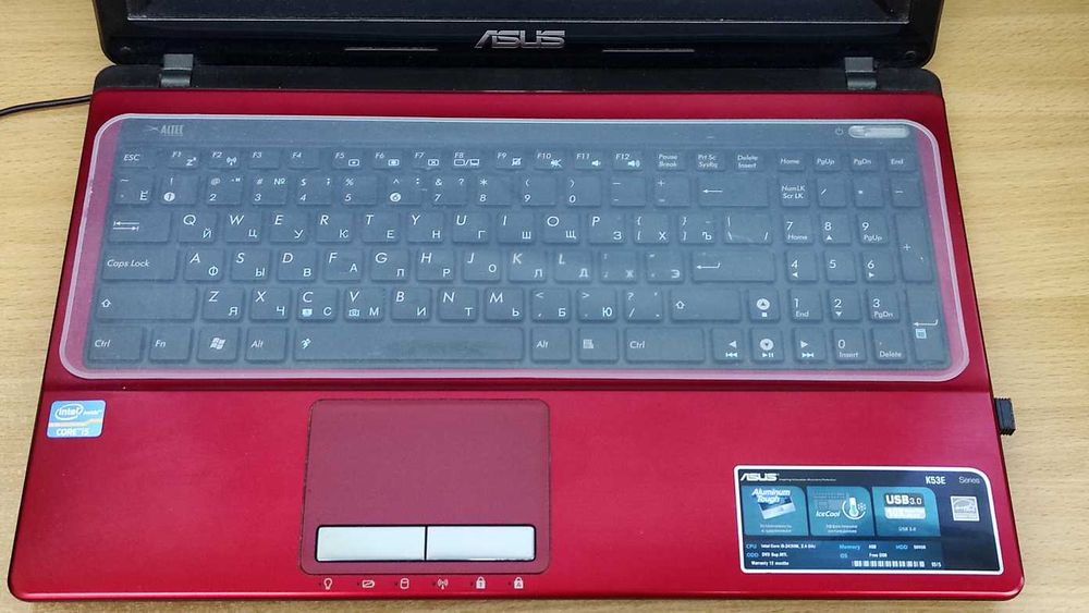 Накладка для клавіатури ноутбука прозора (килимок, плівка)