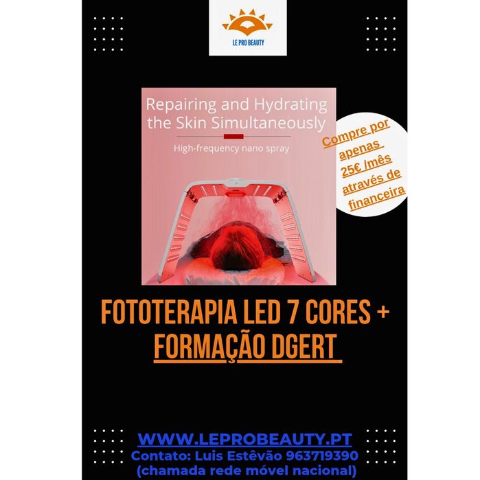Equipamento Fototerapia LED 7 cores