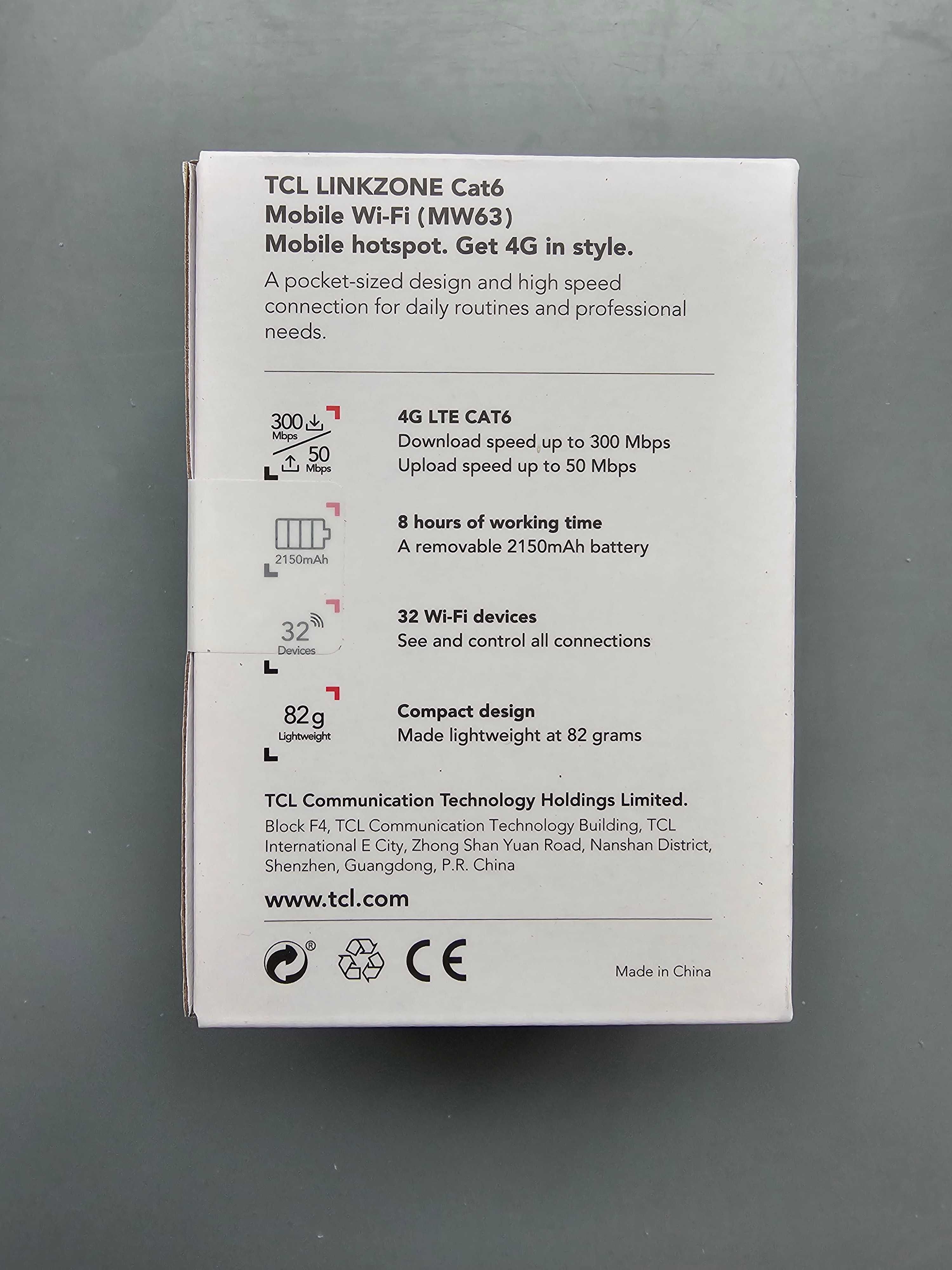 ROUTER TCL Linkzone MW63