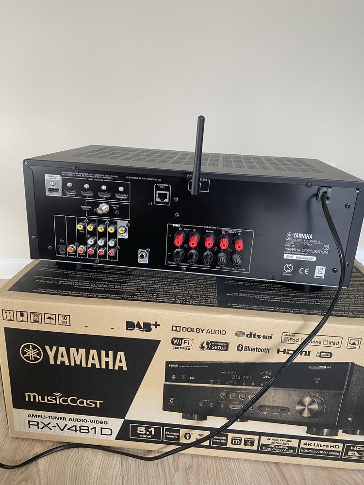 Wzmacniacz amplituner Yamaha RX-V481D wi-fi Musiccast