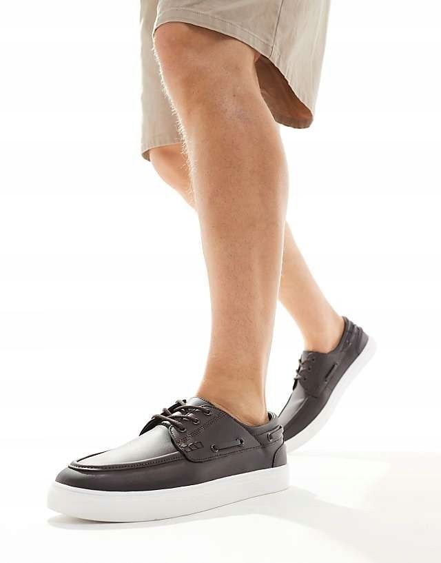 Asos Design 43 Brązowe Mokasyny Z Eko Skóry H17776