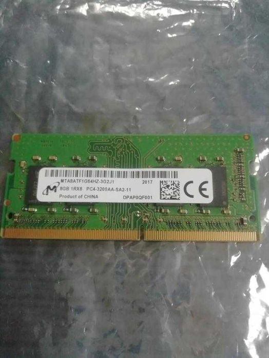 Оперативна пам'ять Micron SODIMM 8Gb ddr4 3200mhz