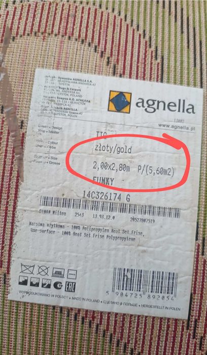 Dywan do pokoju dziecięcego, 2x2.80