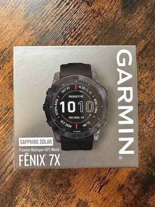 Zegarek Smartwatch męski Garmin Fenix 7X Sapphire Solar