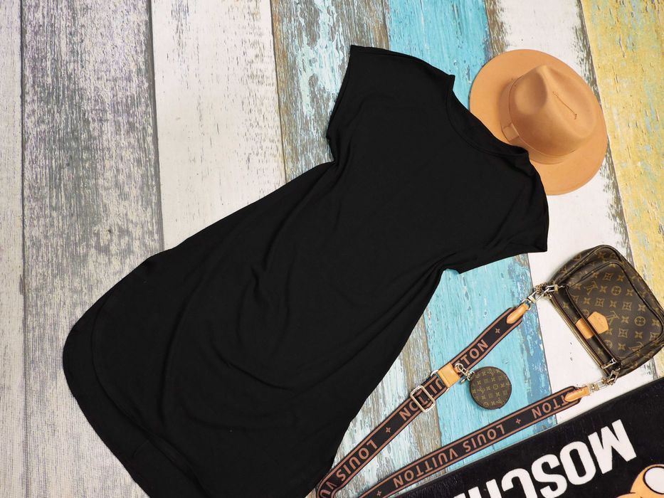 Shein  czarna sukienka basic 40/42