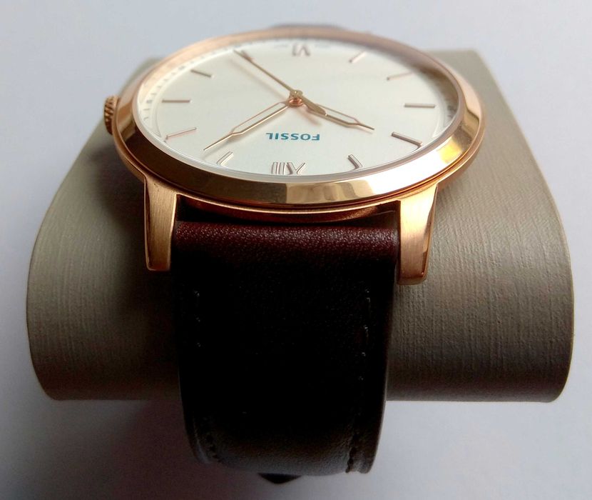 Zegarek męski - złoty Fossil FS-5463 - (NOWY)