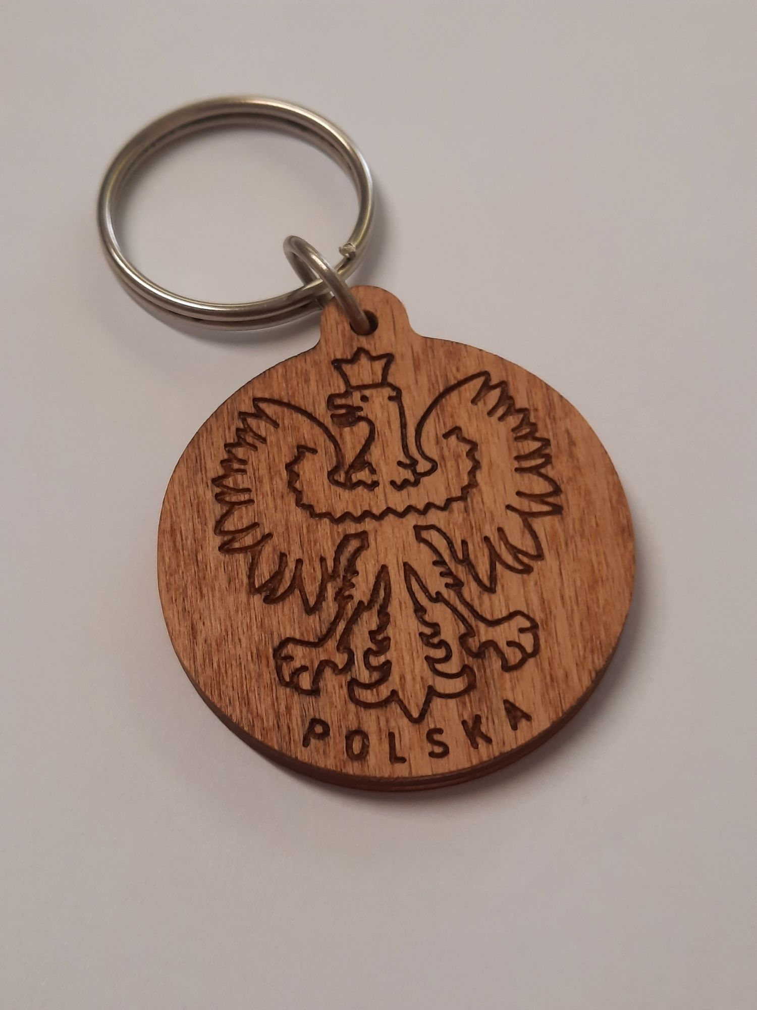 Brelok breloczek Polska drewno