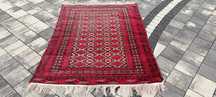 Buchara Afghan turkmeński dywan wełniany tkany ręcznie 157 x 113 cm