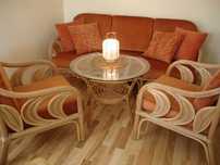 Wypoczynek meble prawdziwy rattan styl elegancja idealny stan !! dowóz
