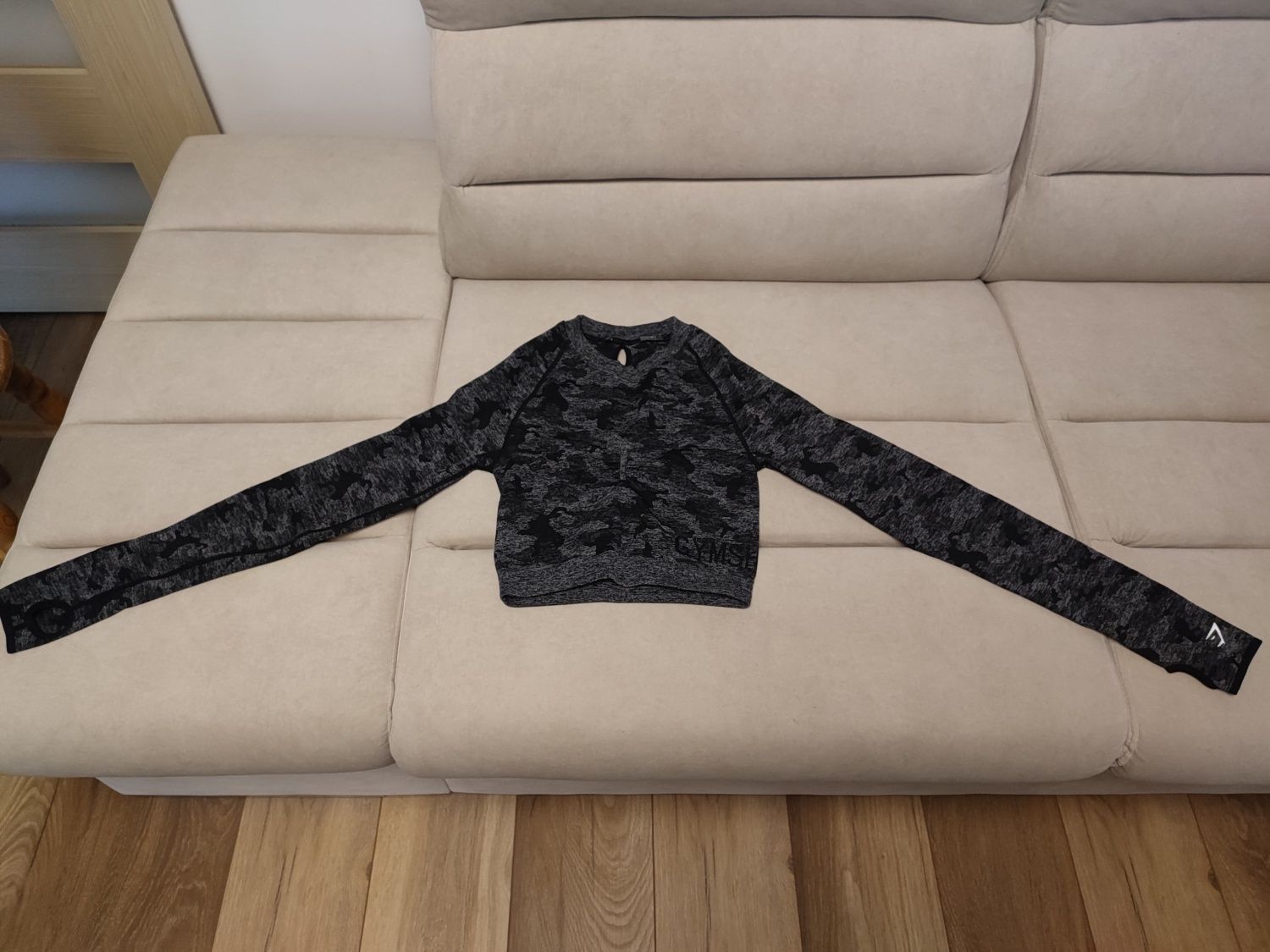 Gymshark Rashguard Longsleeve czarny Camo