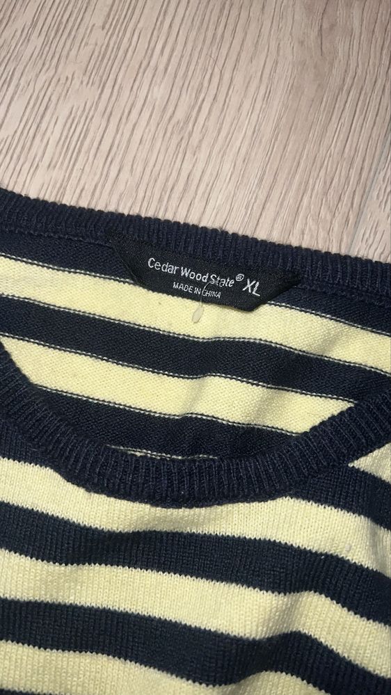 sweter męski L cedar wood w paski