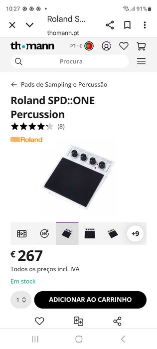 Vendo PAD Roland (SPD one Percussion)
