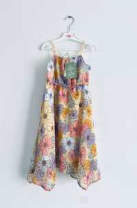 Nowa sukienka dziewczęca w kwiaty H&M (104)