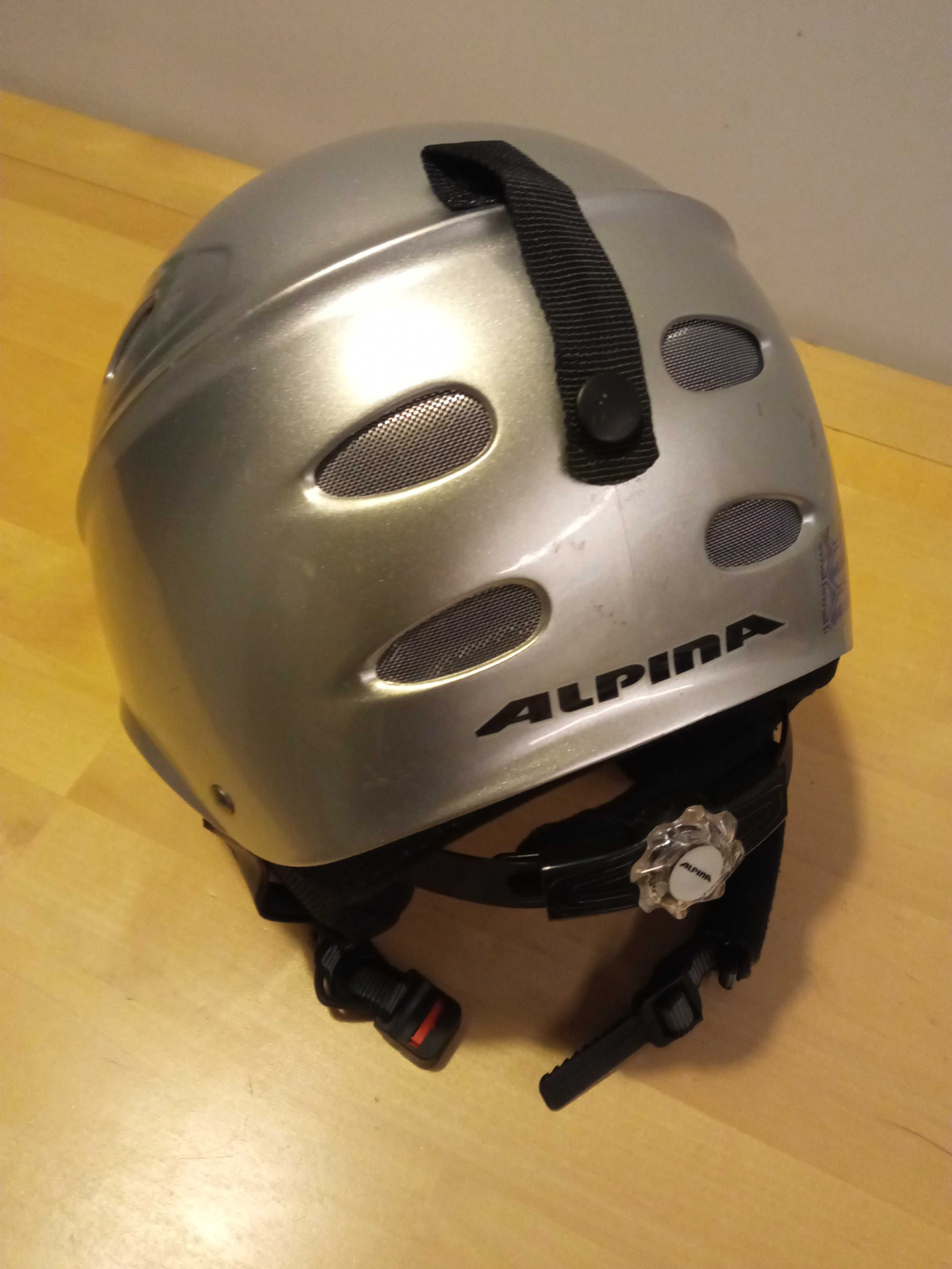 Kask narciarski ALPINA ORA. Bezwypadkowy. Duży rozmiar: 58-61 cm. L.