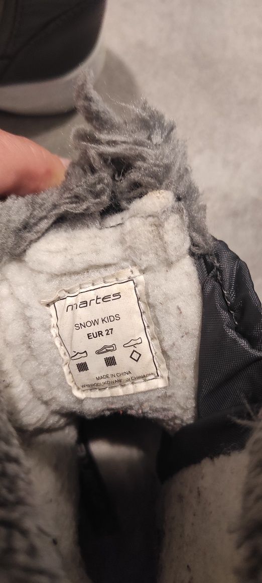 Buty zimowe śniegowce