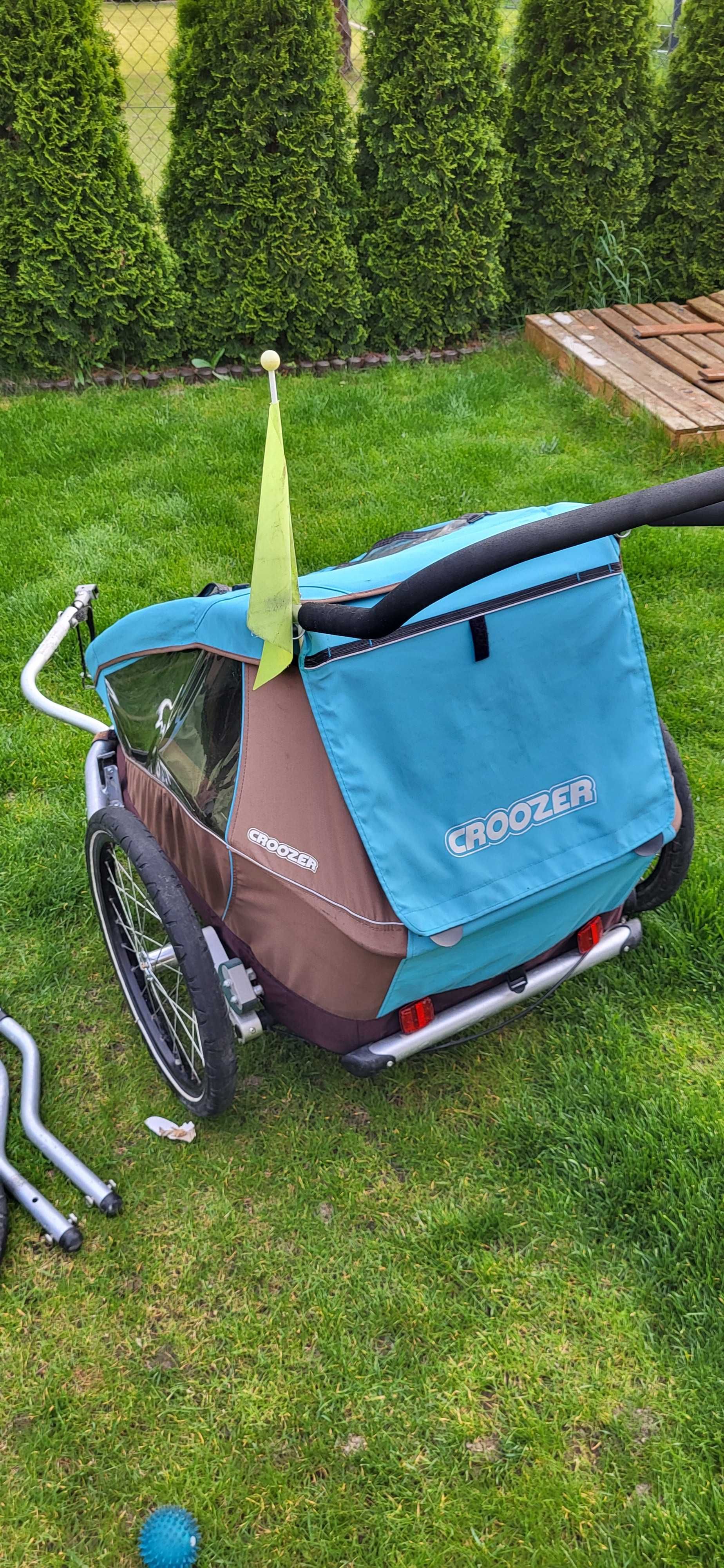 Przyczepka rowerowa Croozer Kid for 2 plus amortyzacja hamak