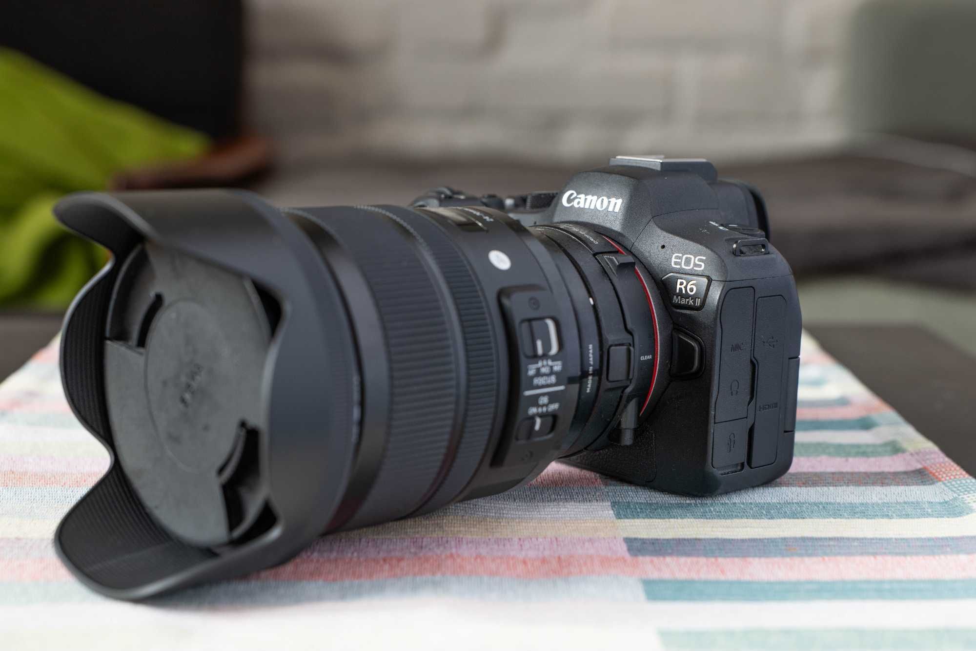 Canon R6II i zestaw obiektywów i akcesoriów