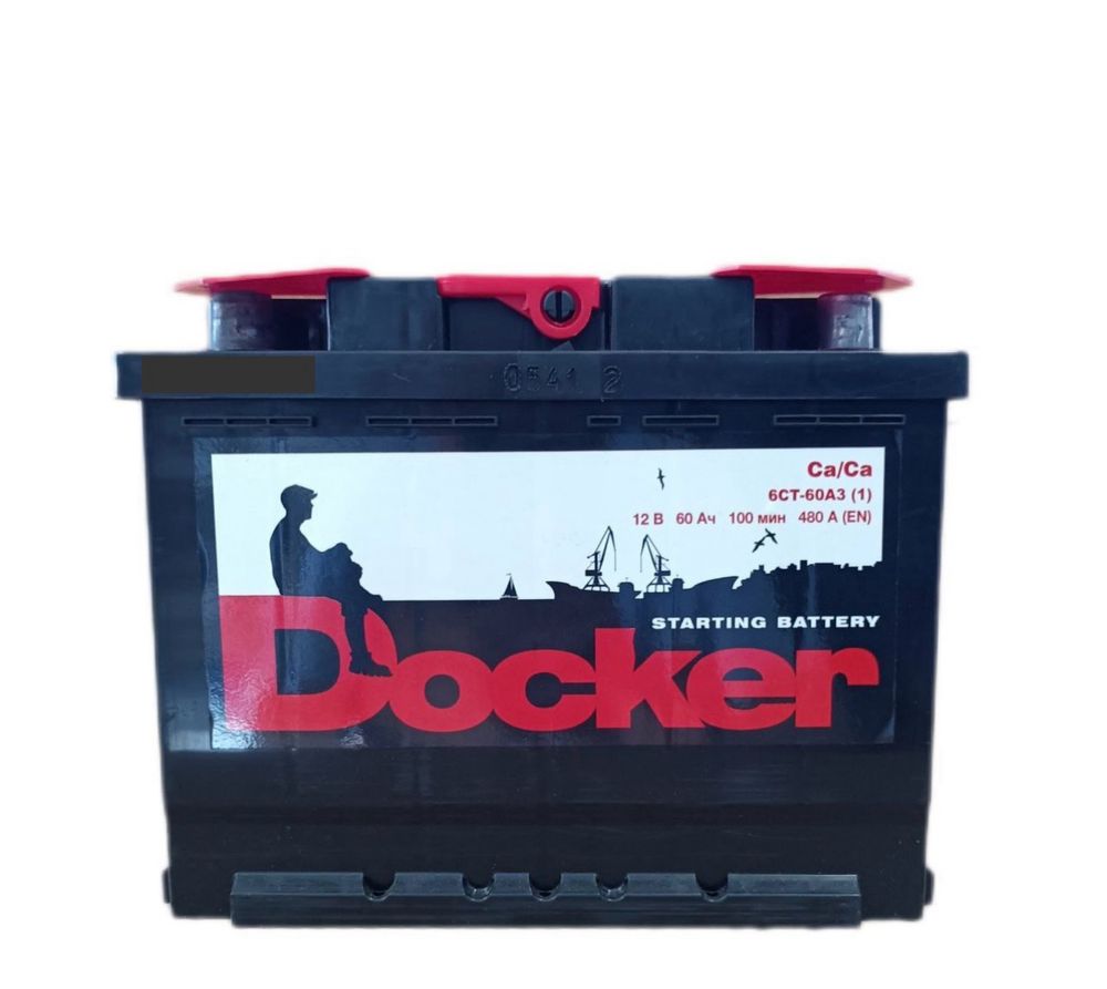 Акумулятор DOСKER 6СТ-60 Аз 60Ah 480A L+ R+