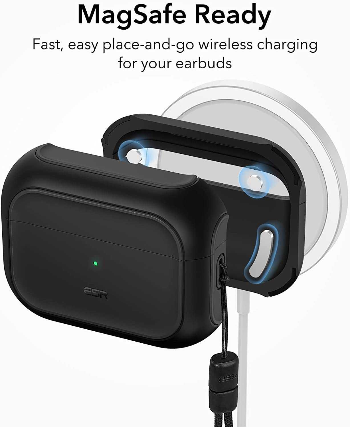 Чехол ESR Orbit Hybrid HaloLock MagSafe Чехол для AirPods Pro 2