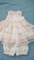 Cinderella sukienka , sukieneczka do chrztu, wesele rozmiar 74 - 80