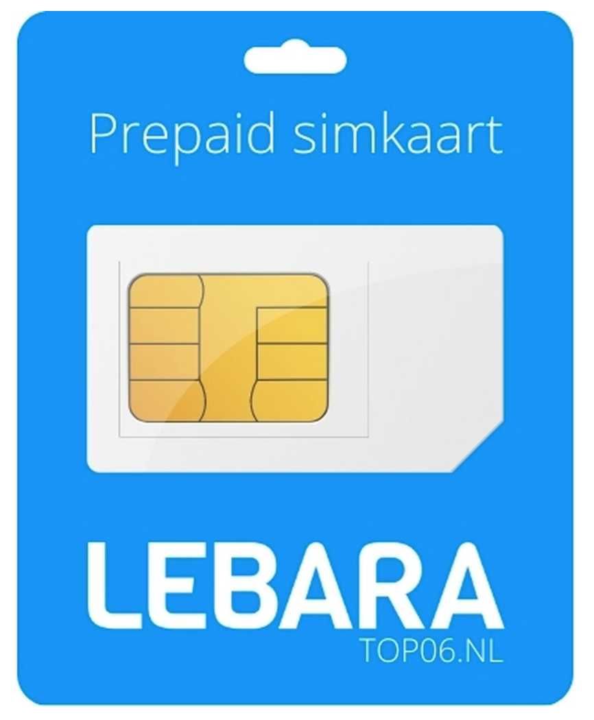 Lebara NL +31 holenderski Starter Karta SIM Card