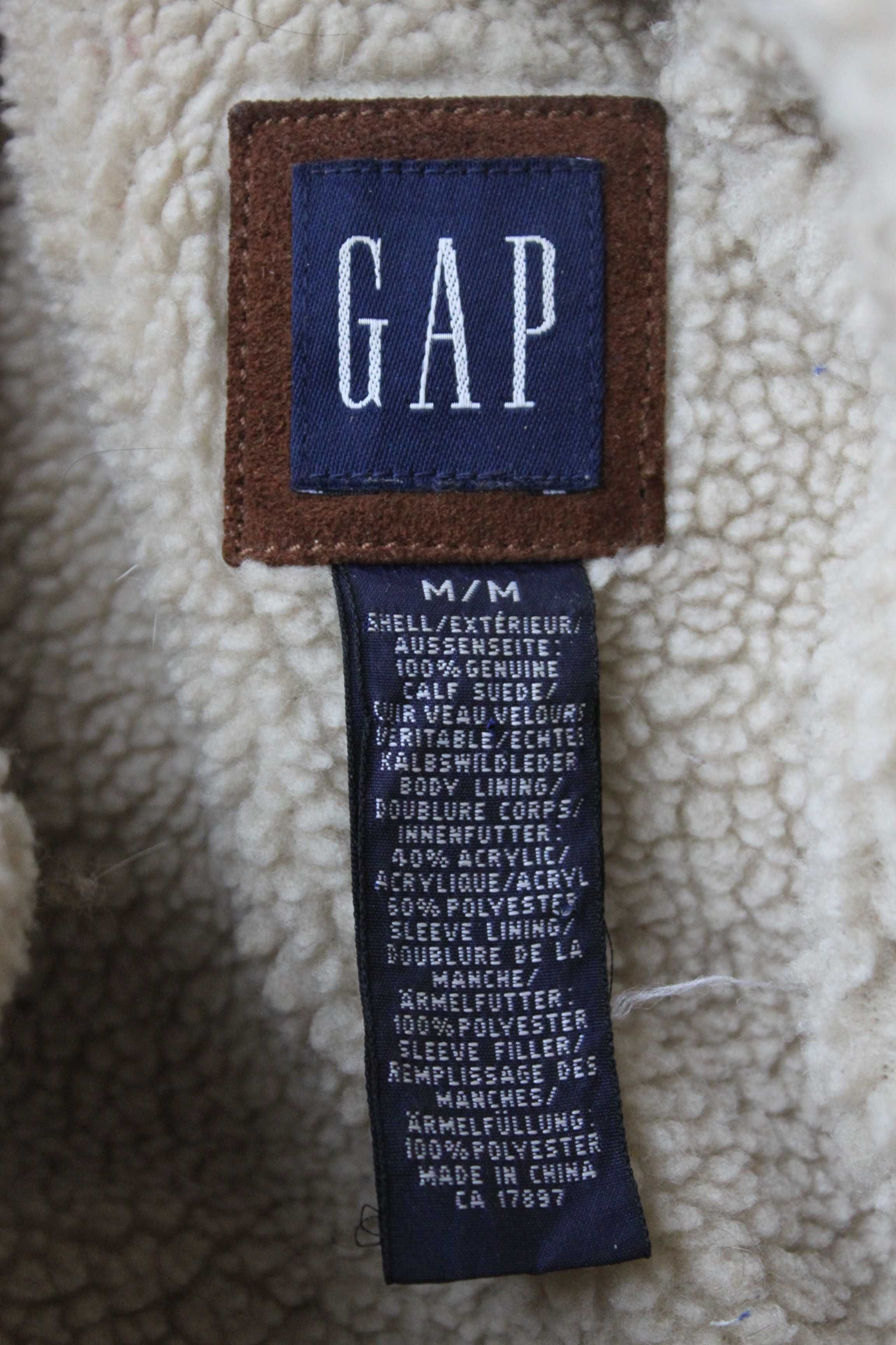 Куртка тёплая женская GAP, стилизованная под дублёнку