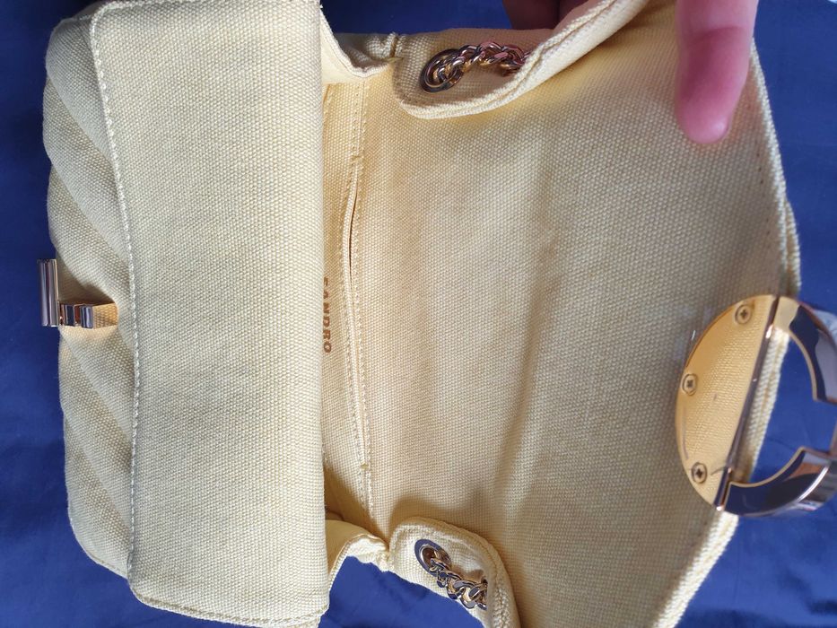 Nowa oryginalna żółta torebka Sandro