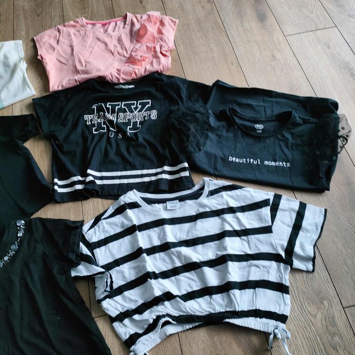 Komplet zestaw paka koszulka krótki rękaw 146/152