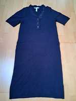 Prążkowana sukienka midi ciążowa H&M Mama rozmiar L