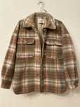 Kurtka koszulowa oversize krata Pull&Bear w dobrym stanie,  xs