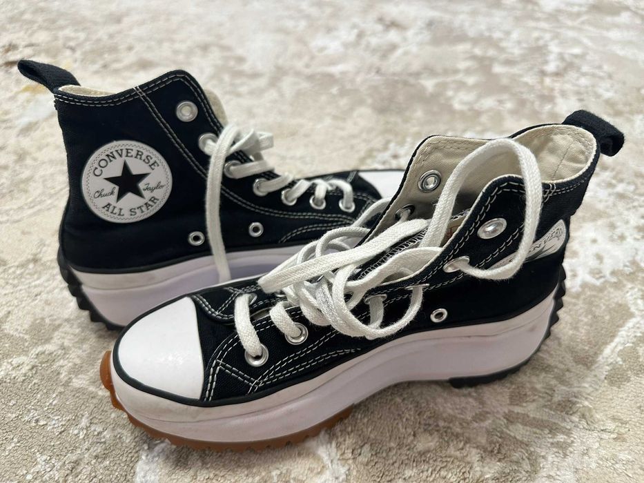 Жіночі кеді Converse Run Star Hike Lugged HI Black 37 Чорний 166800C