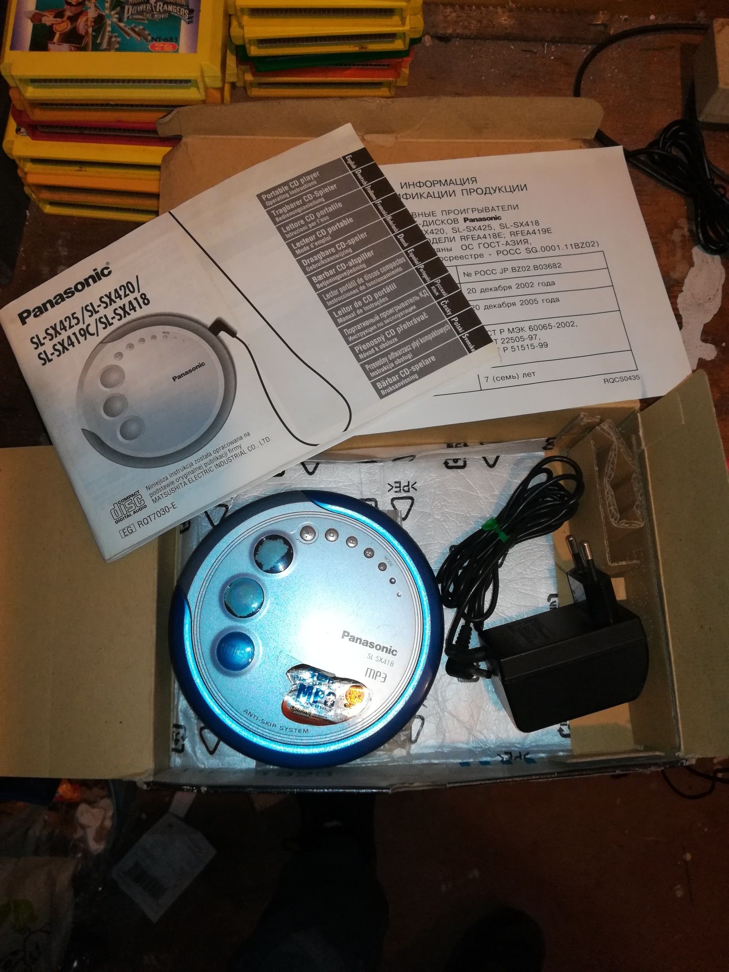 Panasonic SL-SX418 odtwarzacz discman Mp3