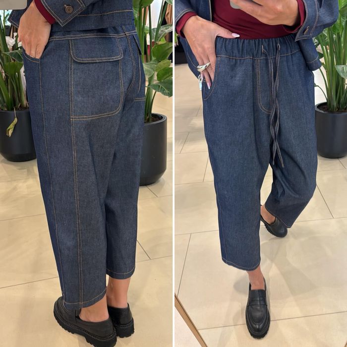By o la la jeansy kuloty baggy granat m 38/40 new %%%