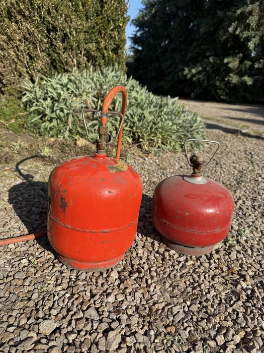 Komplet pustych butli gazowych (2 kg i 3 kg)