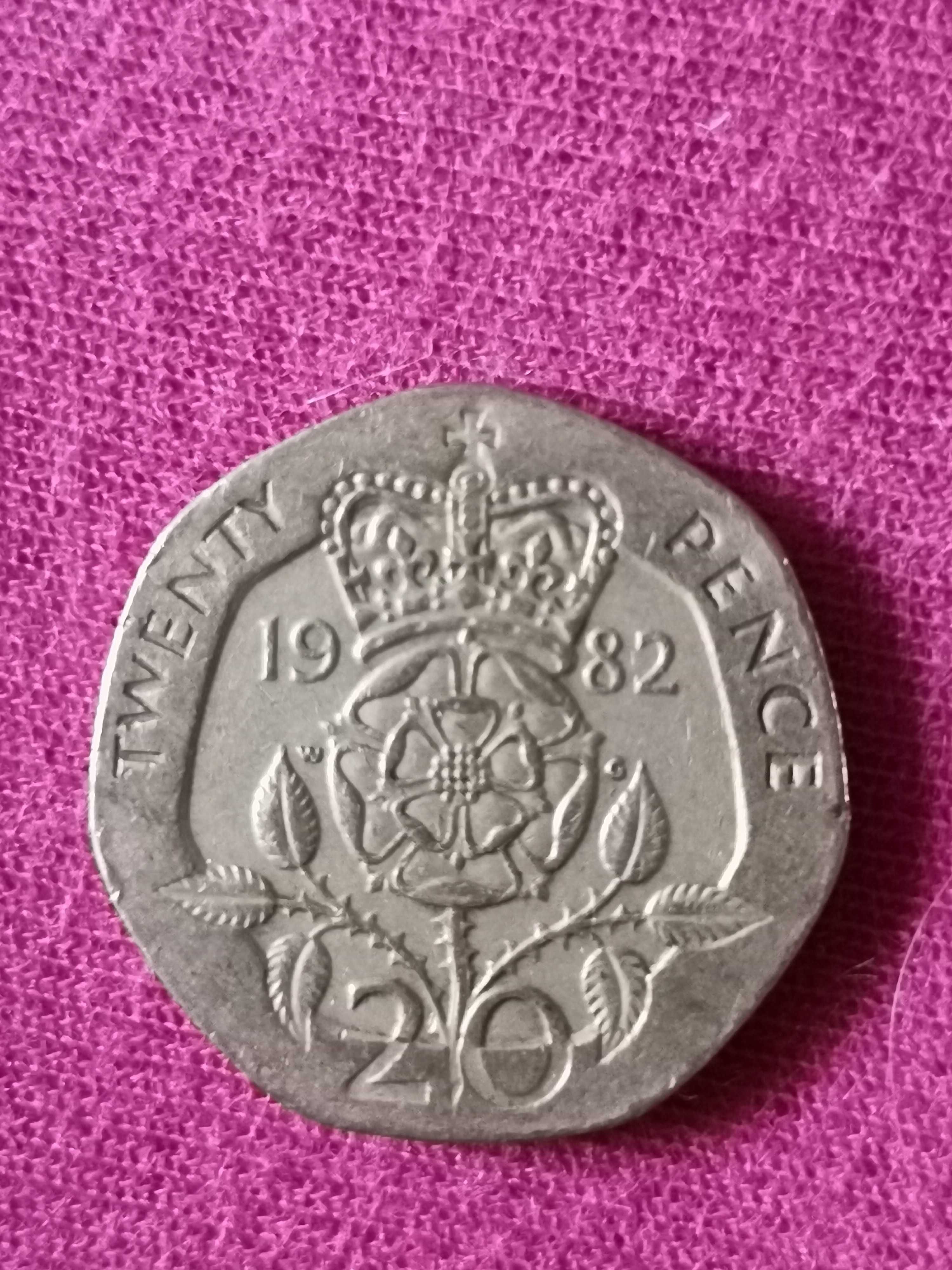 Moneta Twenty Pence 1982. 20 pensów. Elizabeth II