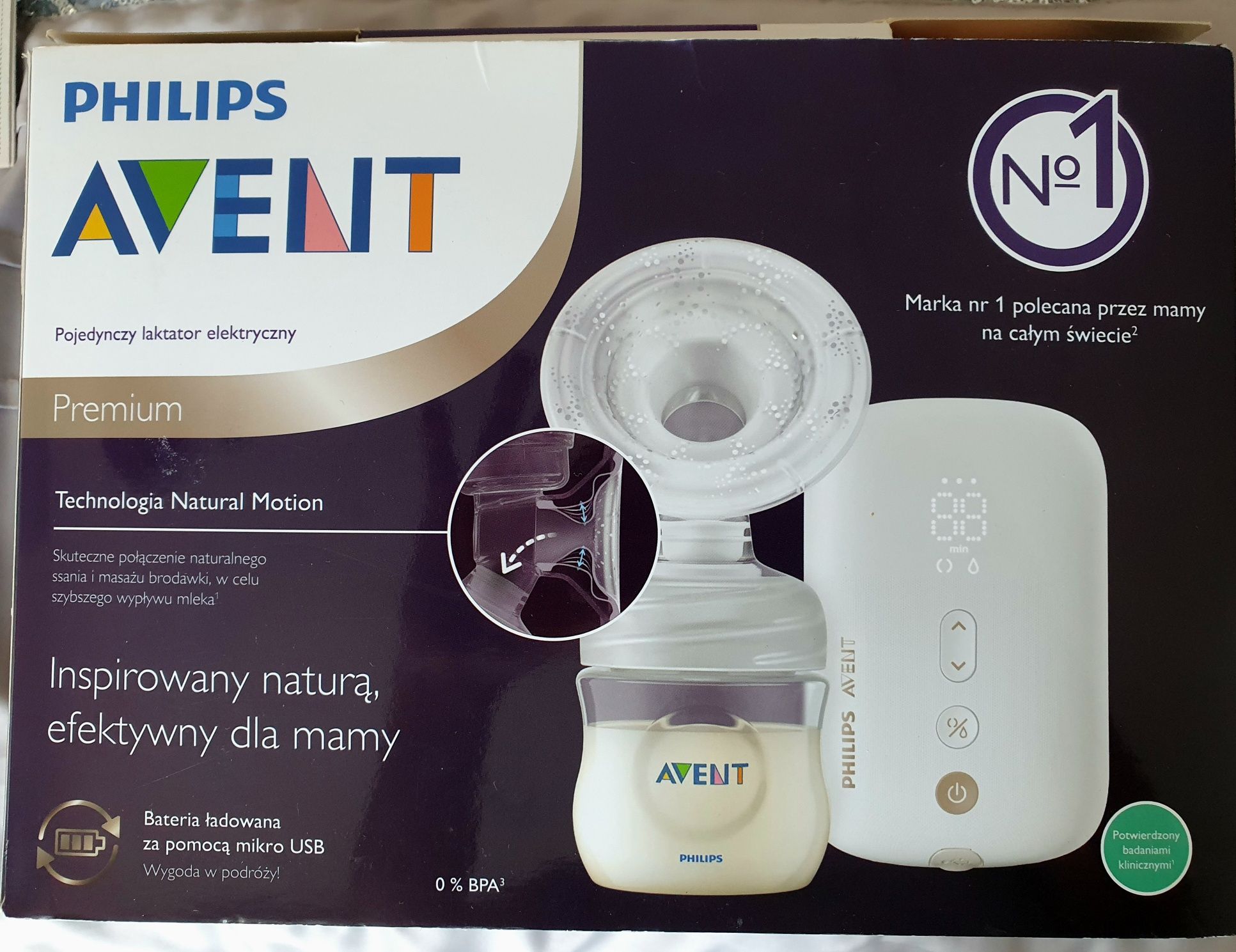 Premium laktator elektryczny Philips Avent SCF396/11 biały