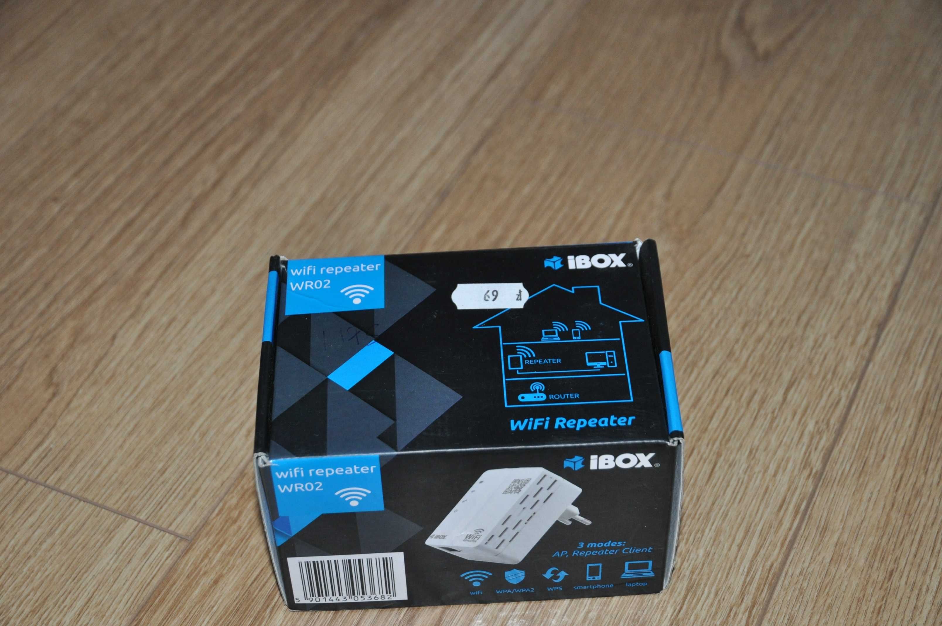 Wzmacniacz sygnału WiFi iBOX WR02, nowy