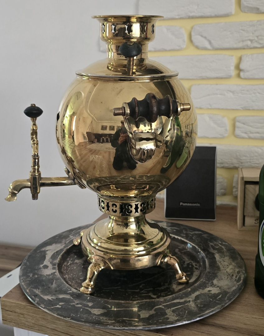 Самовар на дровах форма Шар маленький