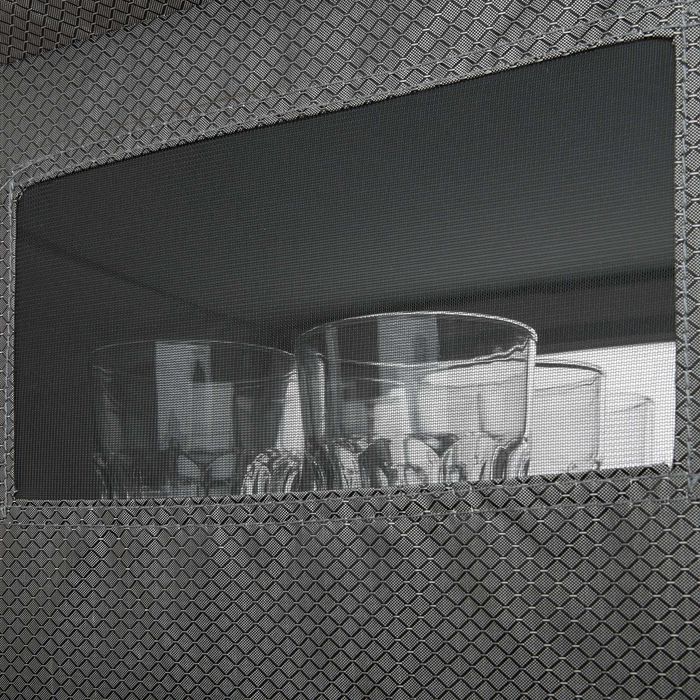 Szafka kempingowa Komfort z 4 przegrodami szary OUTLET