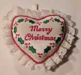 Almofada coração "Merry Christmas"