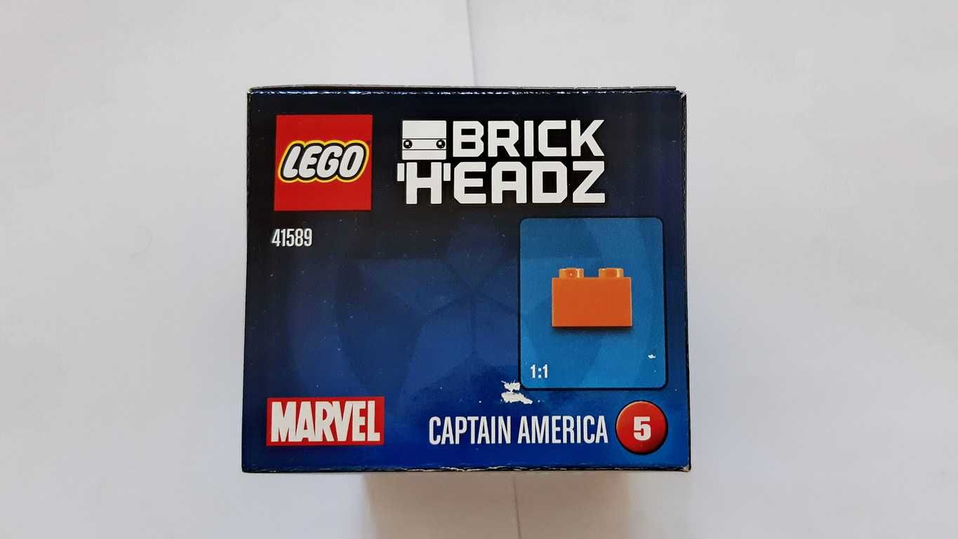 LEGO BrickHeadz Marvel Civil War 41589 Captain America selado