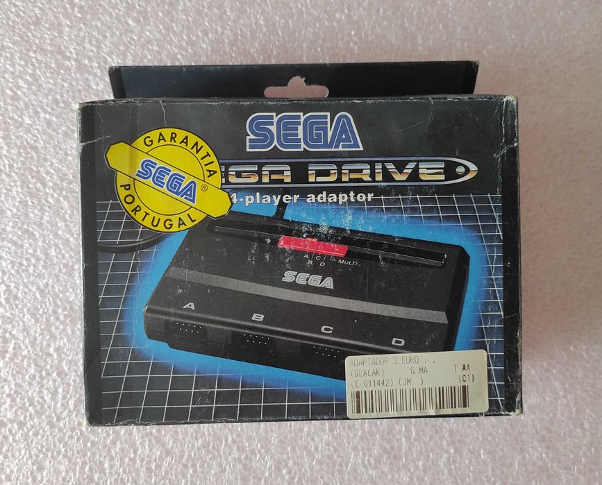 SEGA Portugal Mega Drive 4 Player Adaptor Multitap Megadrive