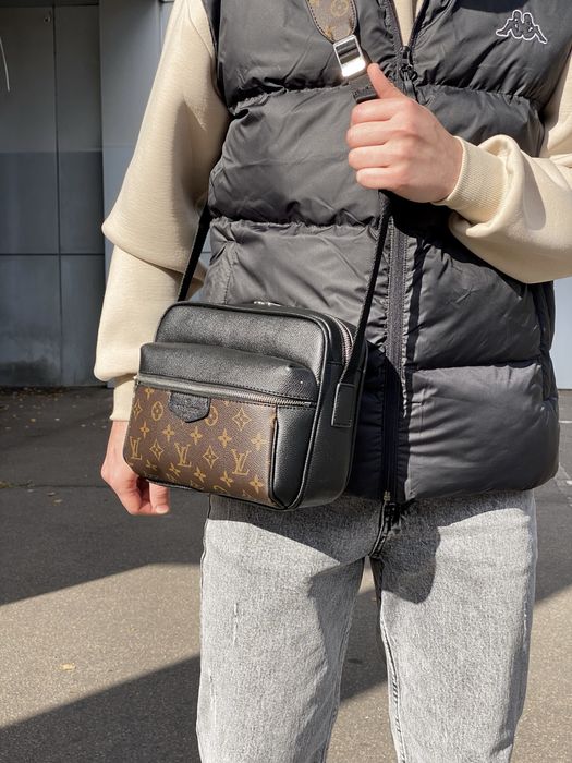 Мужская сумка Louis Vuitton чоловіча сумка бананка барсетка месенджер