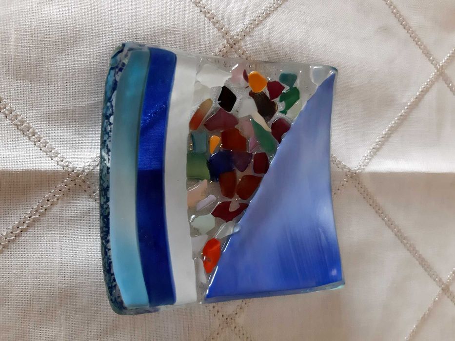 Prato multicolor em Murano