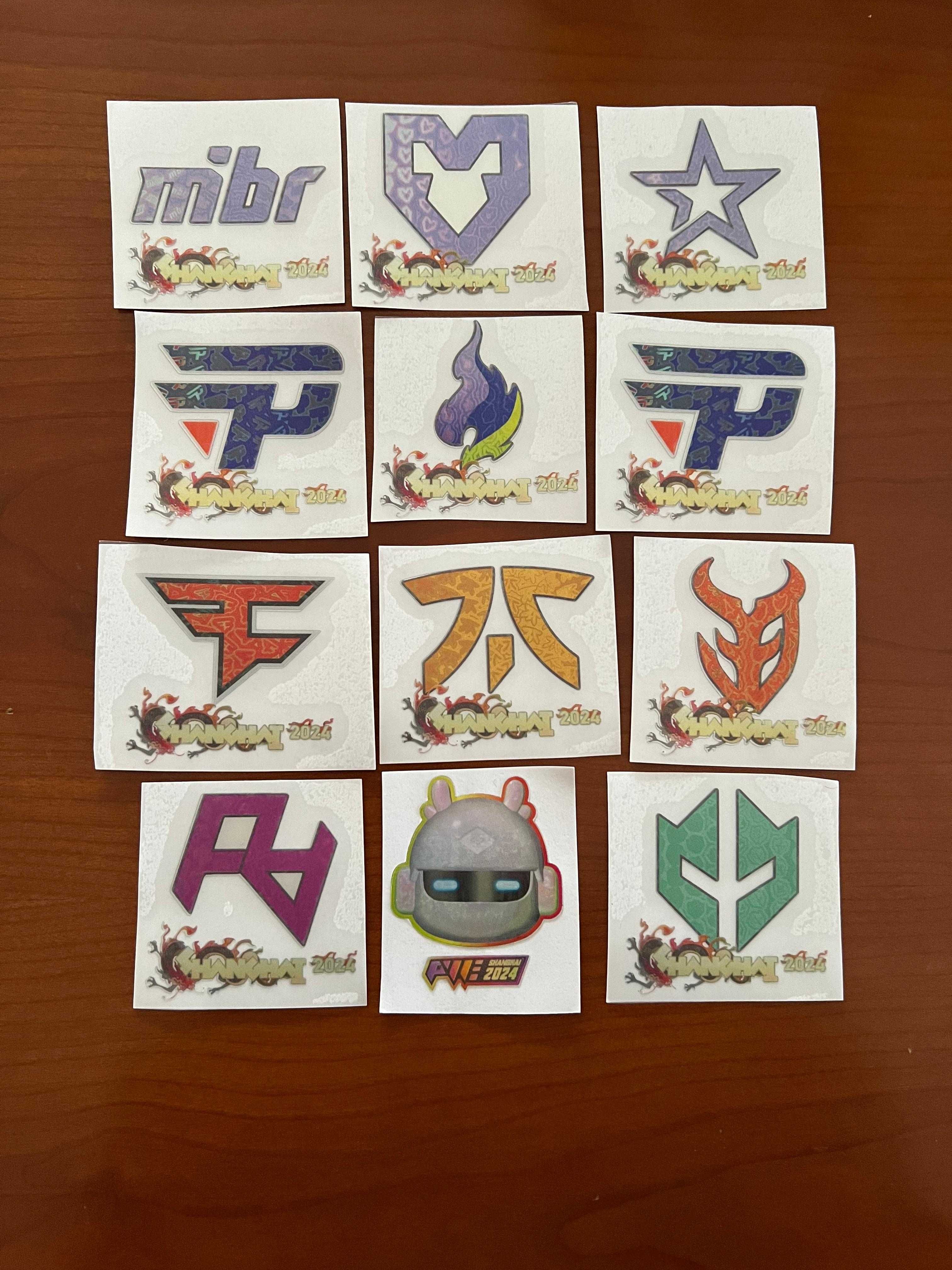 Stickers Counter strike Shangai 2024 - Holográficos