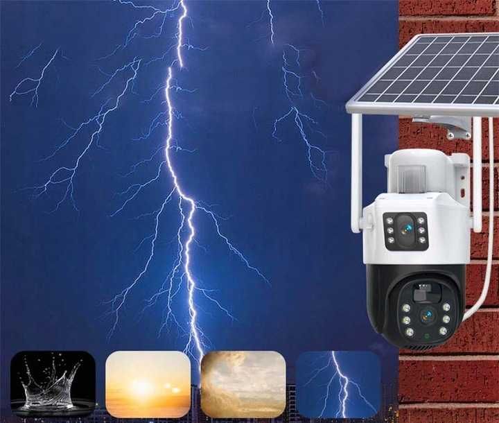 Profesjonalna Kamera Solarna Obrotowa Zewnętrzna WiFi Monitoring