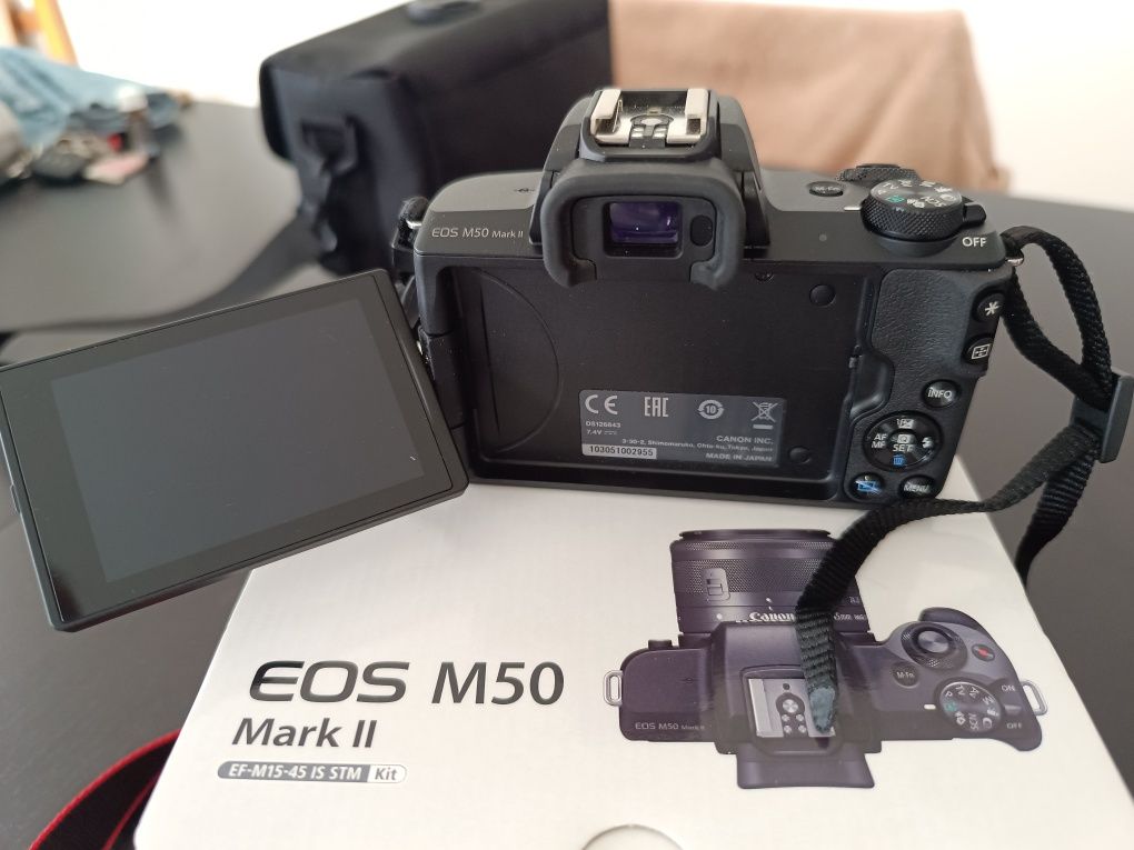Canon EOS M50 Mark II com cartão 16GB