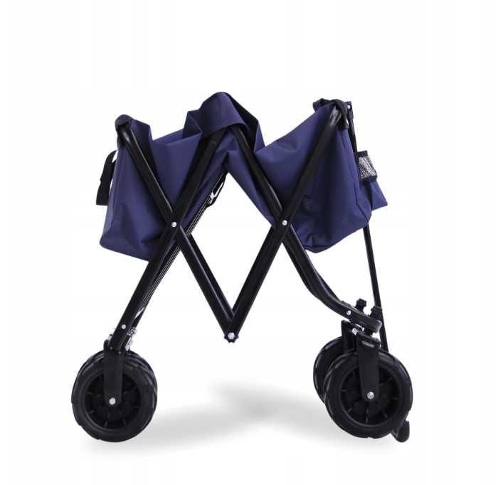 Wózek Transportowy Plażowy Składany 95 L Ogrodowy Turystyczny Łazik