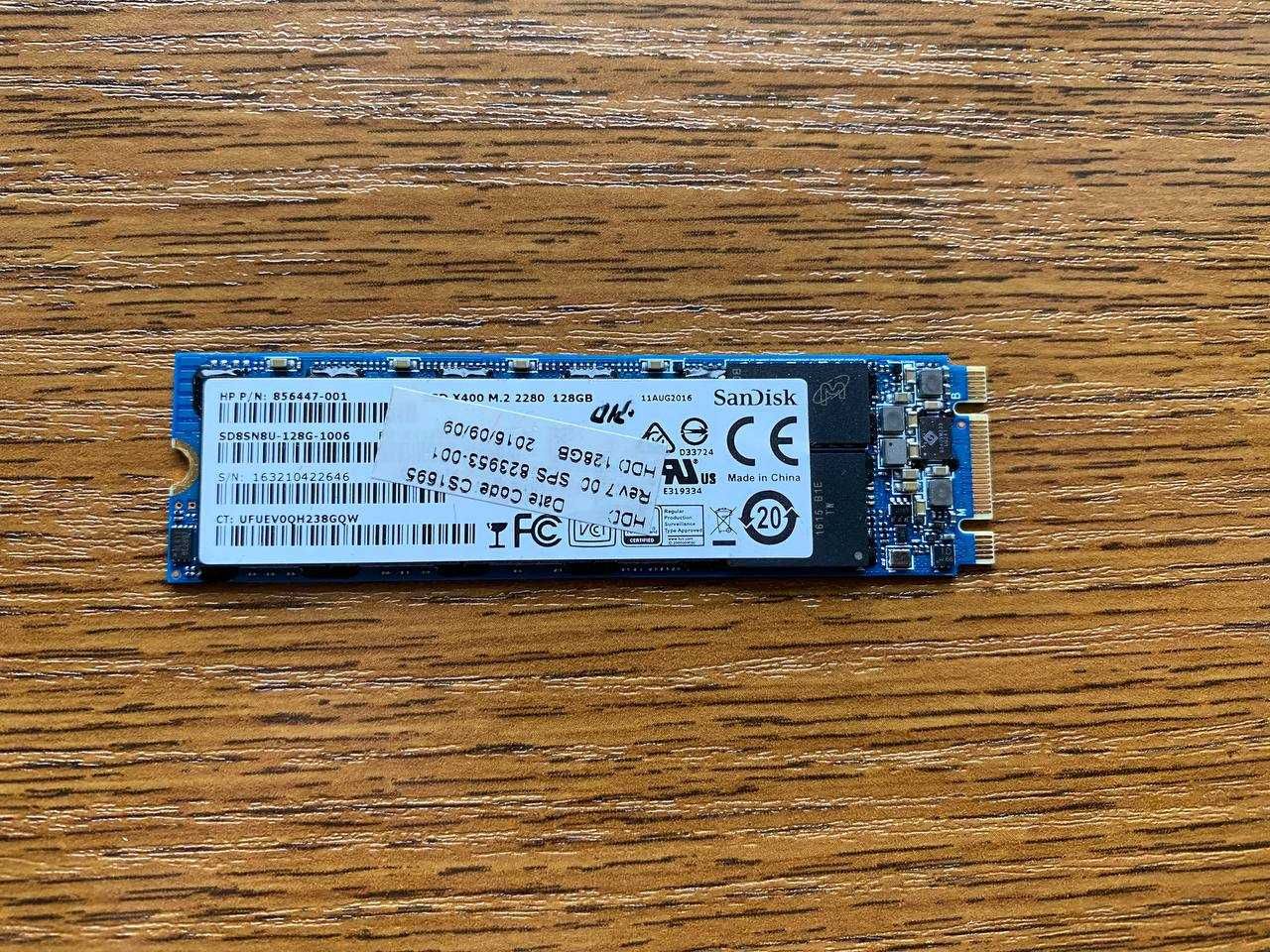 SSD M.2 San DIsk 2280 SATA SSD 128GB (Накопичувач)