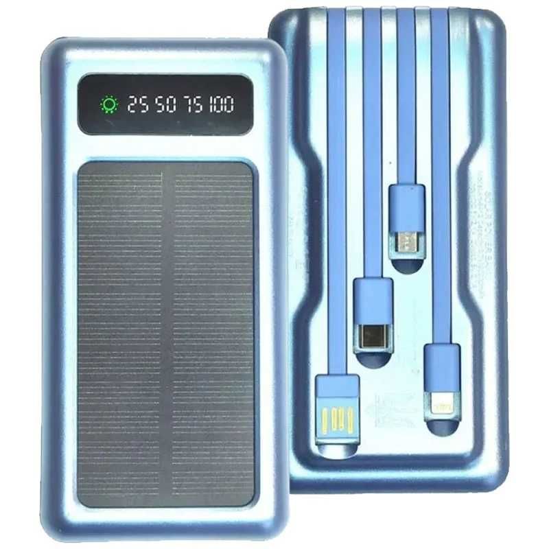 Powerbank 20000mah 10W потужний повербанк павербанк з кабелями ліхтар